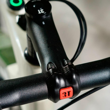 Bicicleta elétrica 3T Racemax BOOST X35 Apex 1x12 DB branca e verde OLIVA 54