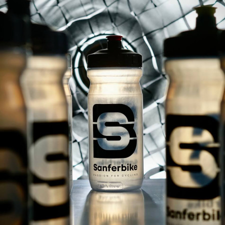 Borraccia da ciclismo SANFERBIKE Race da 650 ml NEGRO Única