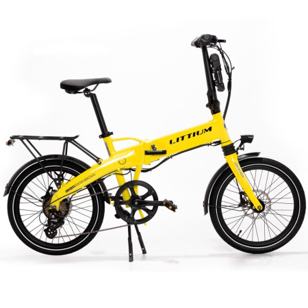 Bicicleta elétrica LITTIUM Ibiza Rainbow 14A 504Wh Bateria 2025 AMARELO Tamanho único