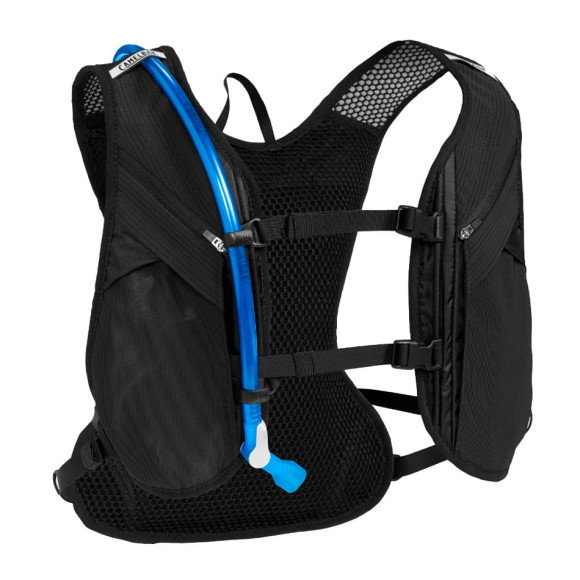 Mochila de hidratação Camelbak Chase Race 4 Vest com reservatório Crux de 1,5 L, preta 