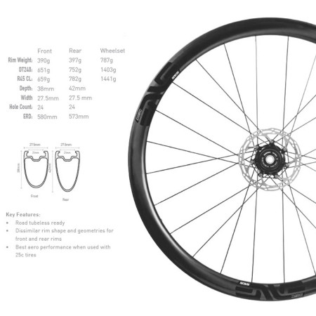 Ruedas ENVE SES 3.4 Disc Clincher 