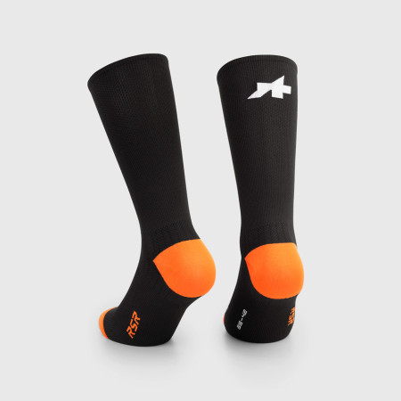 Meias ASSOS RSR S11 2025 LARANJA PRETA M