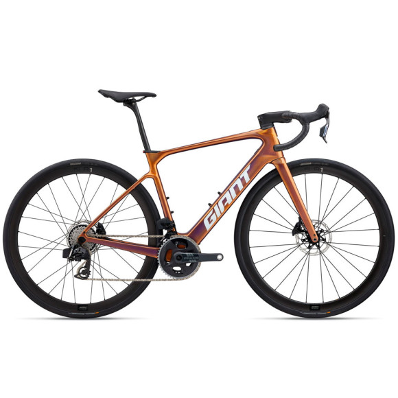 Bicicleta elétrica GIANT Defy Advanced E+ Elite 1 2026 MARROM S