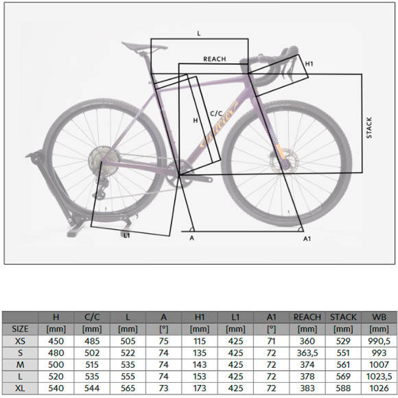 Vélo réflexe WILIER Bravo CX 105 Miche VIOLET XS