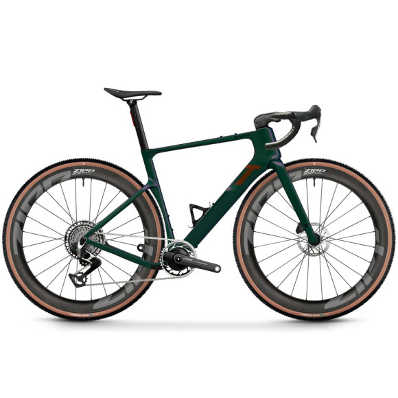 Bicicleta 3T Racemax2 Italia Vermelha XPLR PM AXS 1x13 ZIPP 303 XPLR SW AZUL S