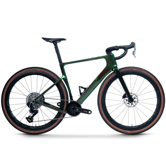 Bicicleta 3T Racemax2 Italia Force XPLR AXS Torno 1x13 Discus 45-40 LTD VERDE S