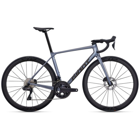 Bicicleta GIANT TCR Advanced Pro 0 Di2 Mercury 2025 CINZA XL