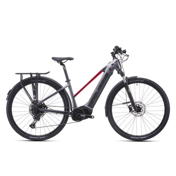 Bicicleta eléctrica CRUSSIS e-Savela 9.11 715 Wh 2026 GRIS ROJO S