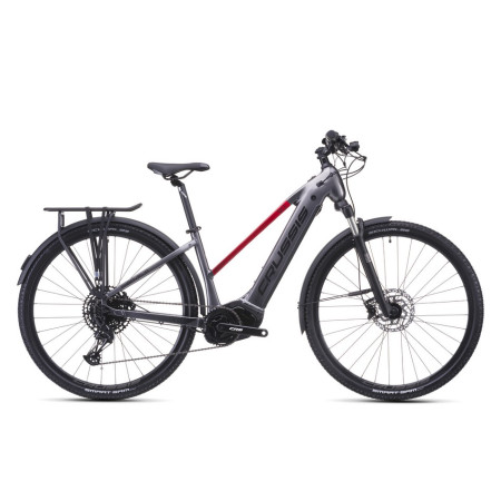 Bicicleta elétrica CRUSSIS e-Savela 9.11 715 Wh 2026 CINZA VERMELHO S