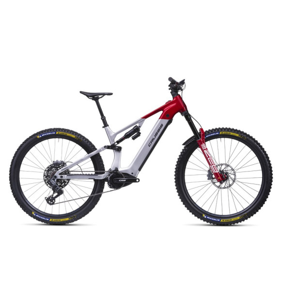Bicicleta elétrica CRUSSIS e-Full 10.11-PRO 715 Wh 2026 CINZA VERMELHO S