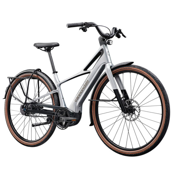 Bicicleta elétrica CANNONDALE FlyingV 1 2026 PRATA S