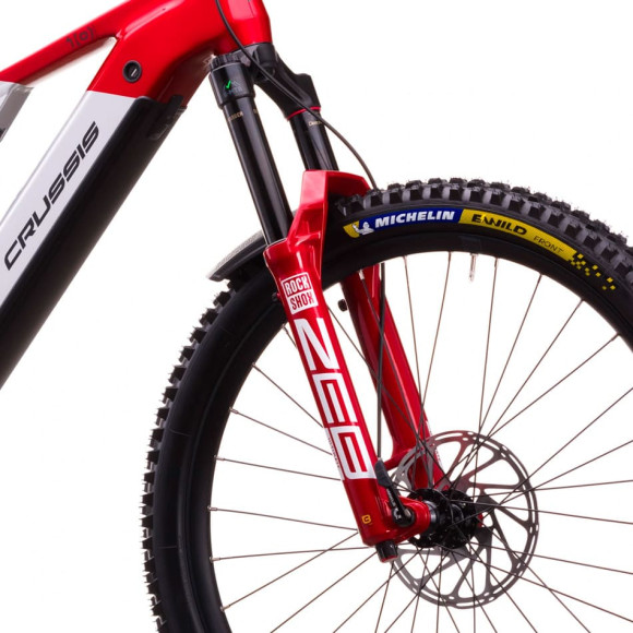 Bicicleta elétrica CRUSSIS e-Full 10.11-PRO 715 Wh 2026 CINZA VERMELHO S