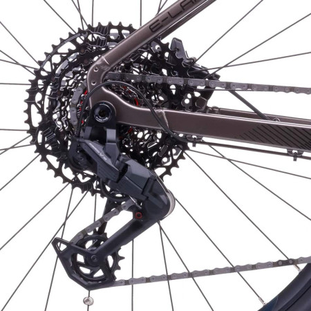 Bicicletta elettrica CRUSSIS e-Long 10.11 715 Wh 2026 GRIGIO GIALLO M