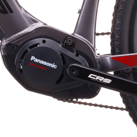 Bicicleta eléctrica CRUSSIS e-Cross 9.11 715 Wh 2026 GRIS ROJO M