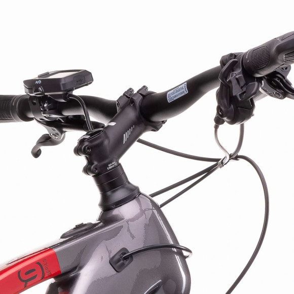 CRUSSIS e-Cross 9.11 715 Wh 2026 electric bike GREY RED M