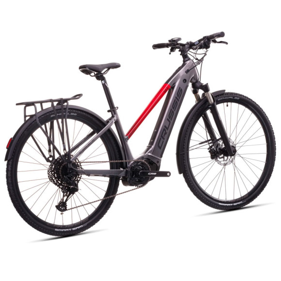 Bicicletta elettrica CRUSSIS e-Savela 9.11 715 Wh 2026 GRIGIO ROSSO S