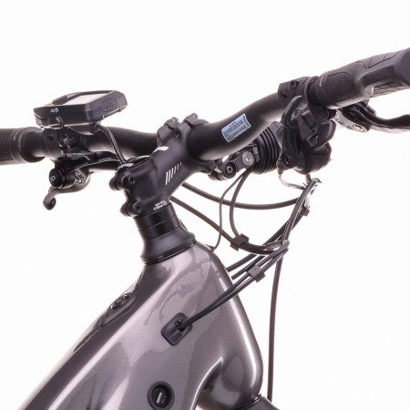 Bicicleta elétrica CRUSSIS e-Savela 9.11 715 Wh 2026 CINZA VERMELHO S