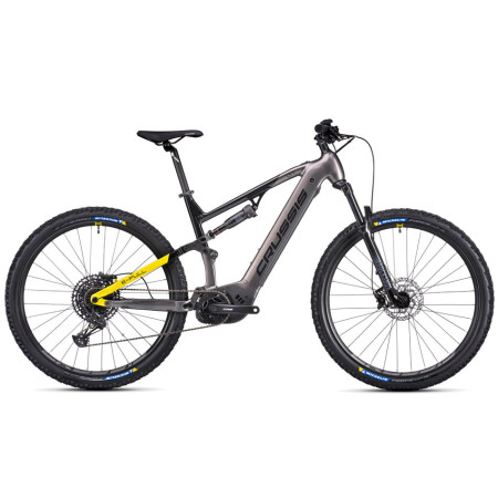Bicicleta eléctrica CRUSSIS e-Full 9.10 900 Wh 2025 GRIS AMARILLO M