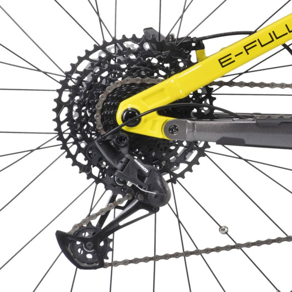 Bicicleta eléctrica CRUSSIS e-Full 9.10 900 Wh 2025 GRIS AMARILLO M