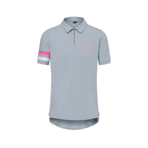 Polo TRANSPARENT fluor grey S