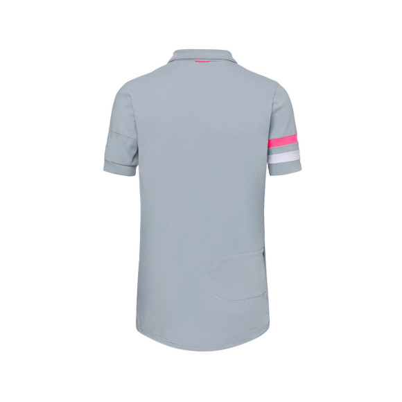 Polo TRANSPARENT fluor gris S