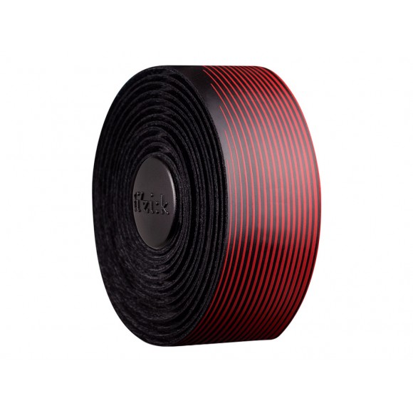 Fita de guidão FIZIK Vento Microtex Tacky 2mm Preto Vermelho 