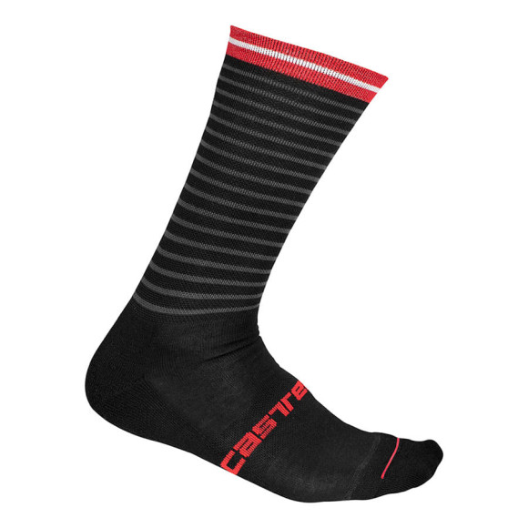 Chaussettes CASTELLI Venti Soft noir rouge SM