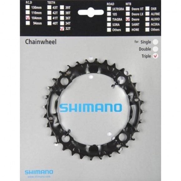 SHIMANO Deore M590 480 32t 104mm T Chainring
