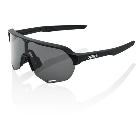 Gafas 100% S2 negro Soft Tact negro lente ahumada 