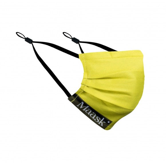 Masque MAASK réutilisable hygiénique Shield Lime enfant 